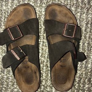 Birkenstock Arizona Sandals, dark brown W 37